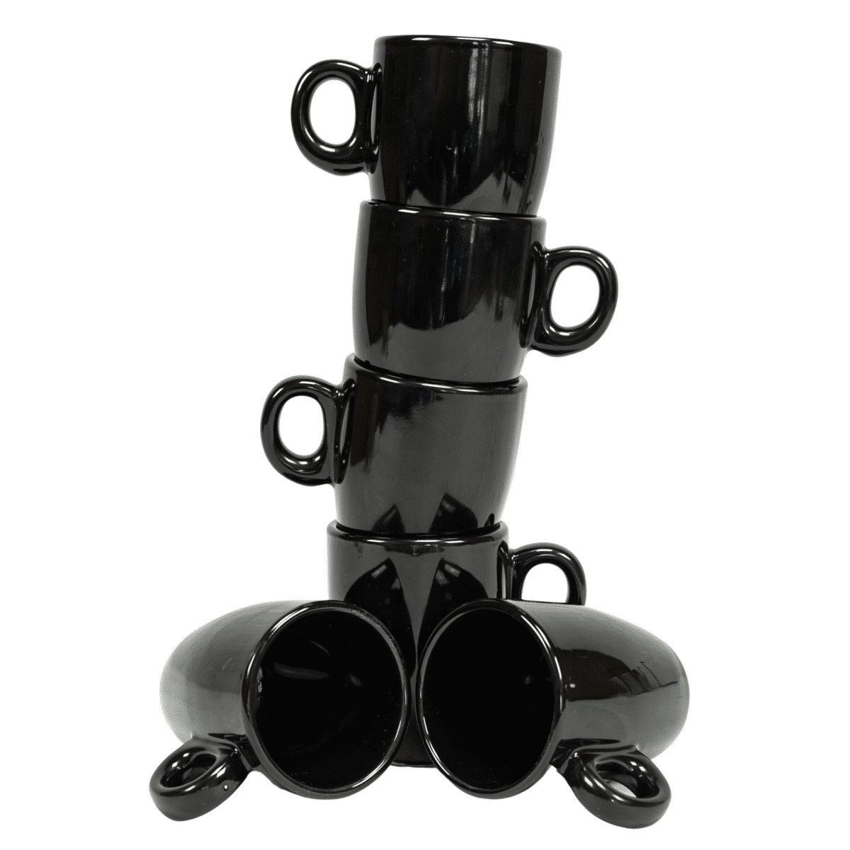 6 darabos Cesiro szett: Fekete, 90 ml-es eszpresszo csésze